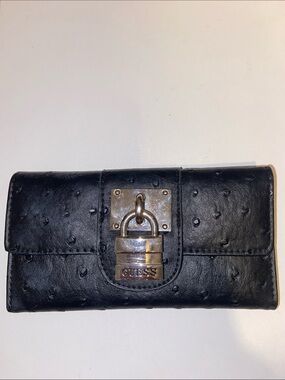 Guess Wallet Black padlock ID & Mini Tumbler key chain&lip balm holder